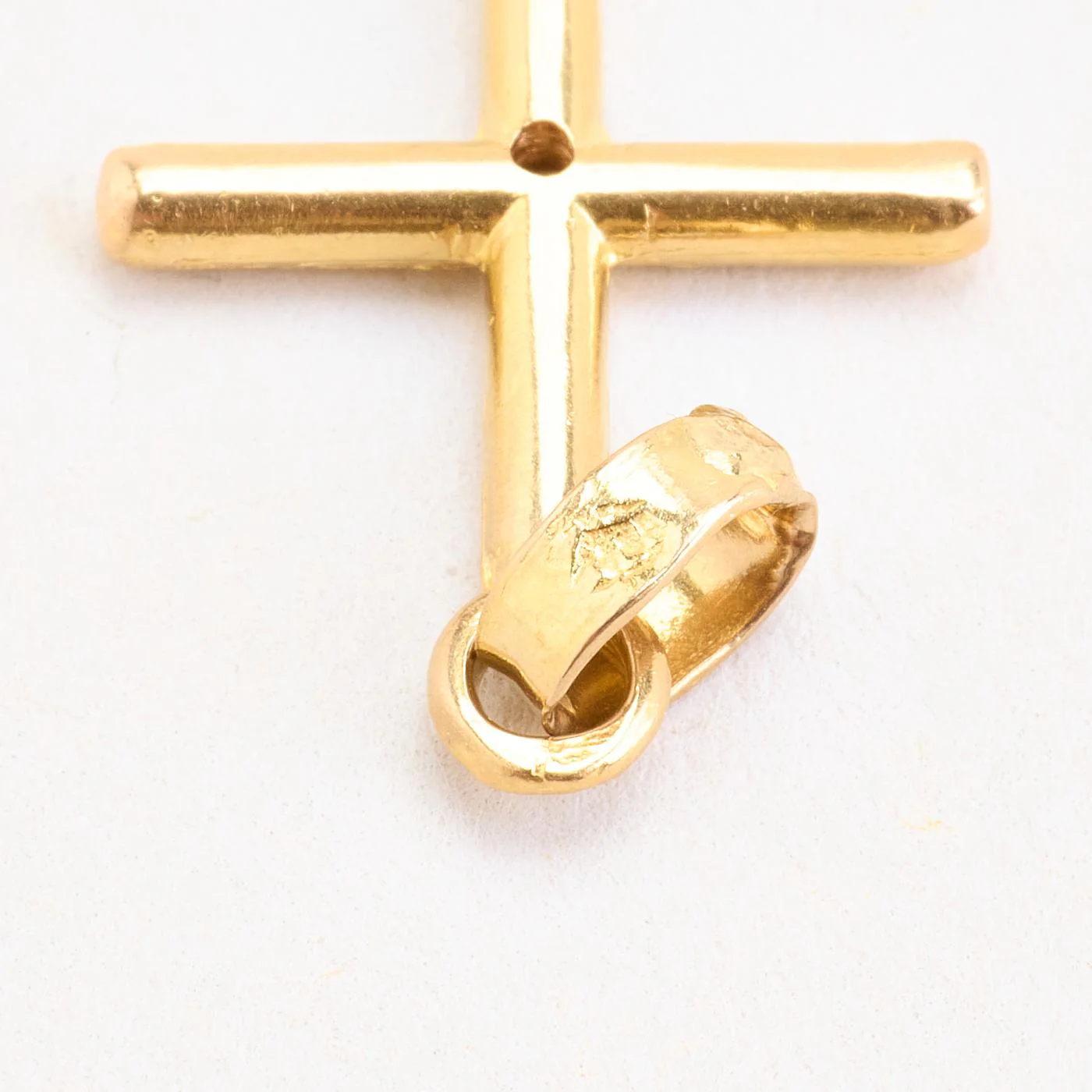 Kors i 14K guld med en zirkonia, 3 cm, 1.72 g - Image 5