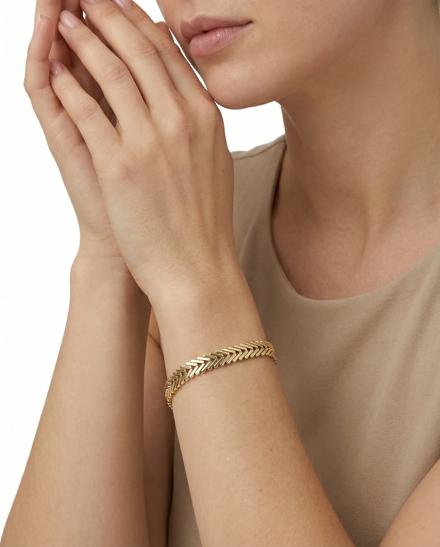 Armband i 14K guld, 19 cm, 18 g