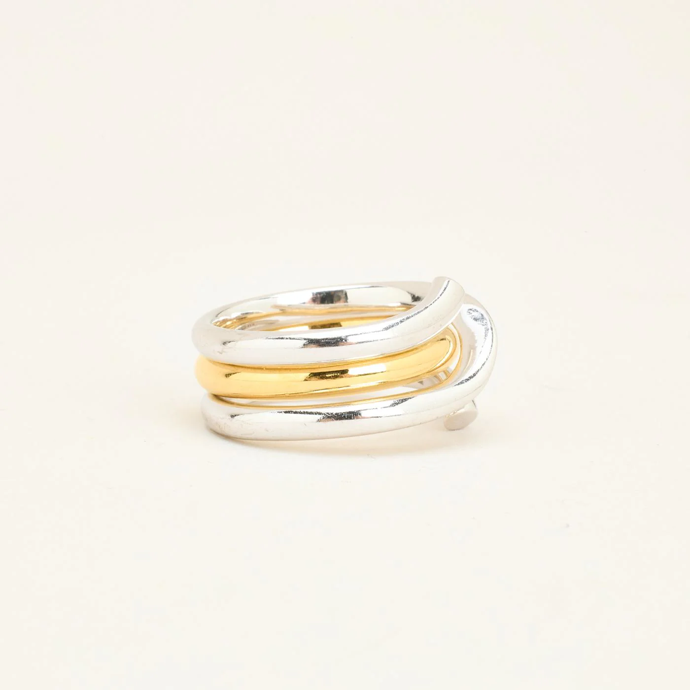 Georg Jensen Magic Crossoverring i 18K guld och vitt guld strl. 18.5 / strl. 58 - Image 3