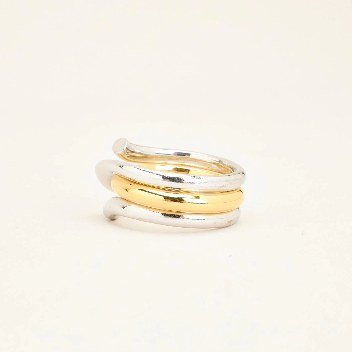 Georg Jensen Magic Crossoverring i 18K guld och vitt guld strl. 18.5 / strl. 58 - Image 5