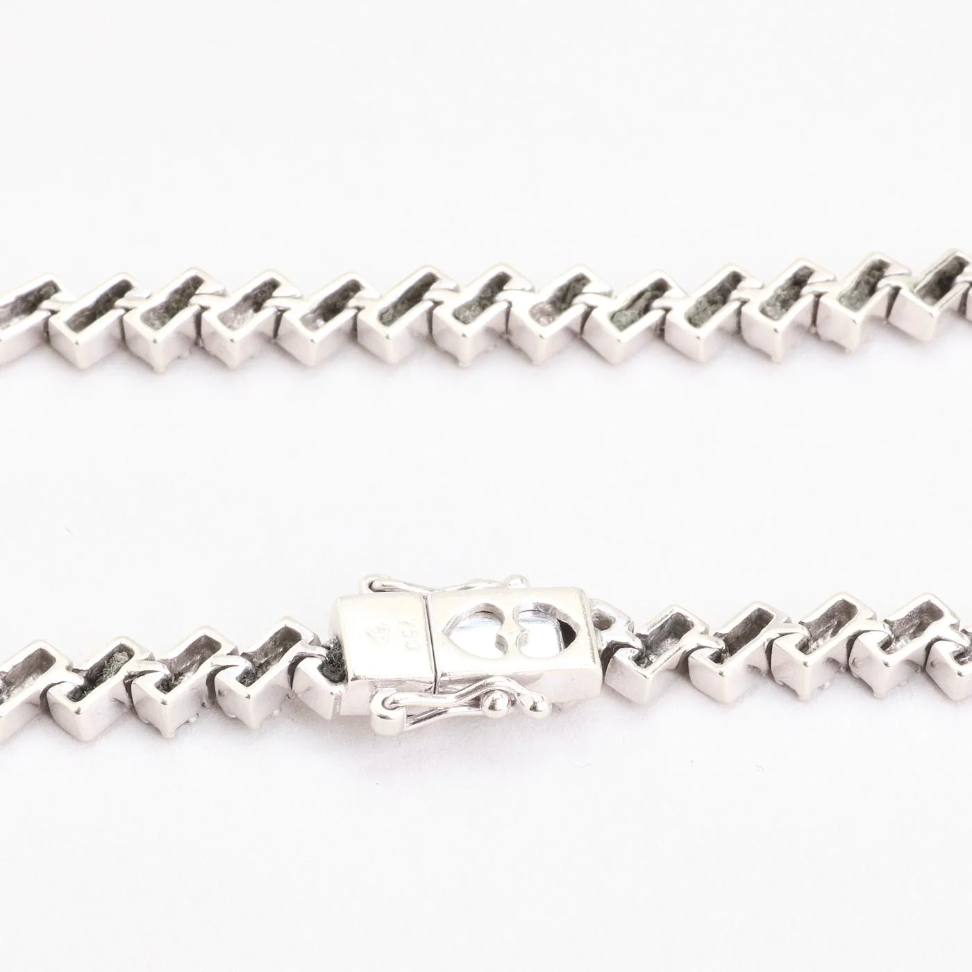 Tennisarmband med diamant (0.82 ct) i 18K vitt guld, 18.5 cm, 13.55 g - Image 4