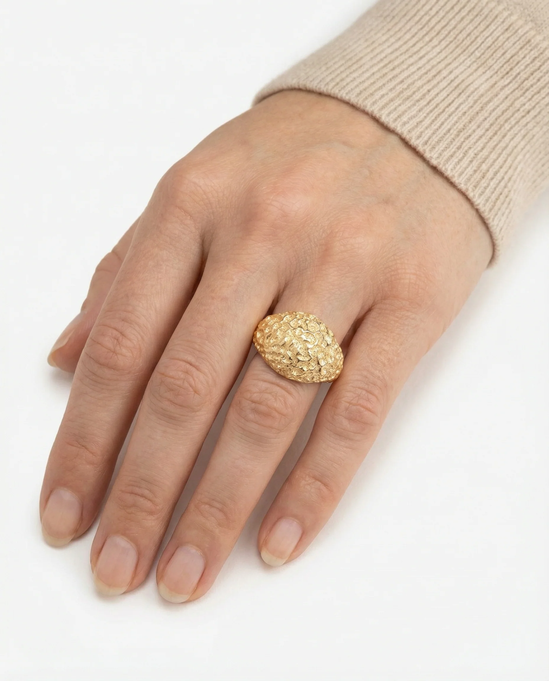 Gypsyring i 14K guld strl. 15.3 / strl. 48 - Image 2