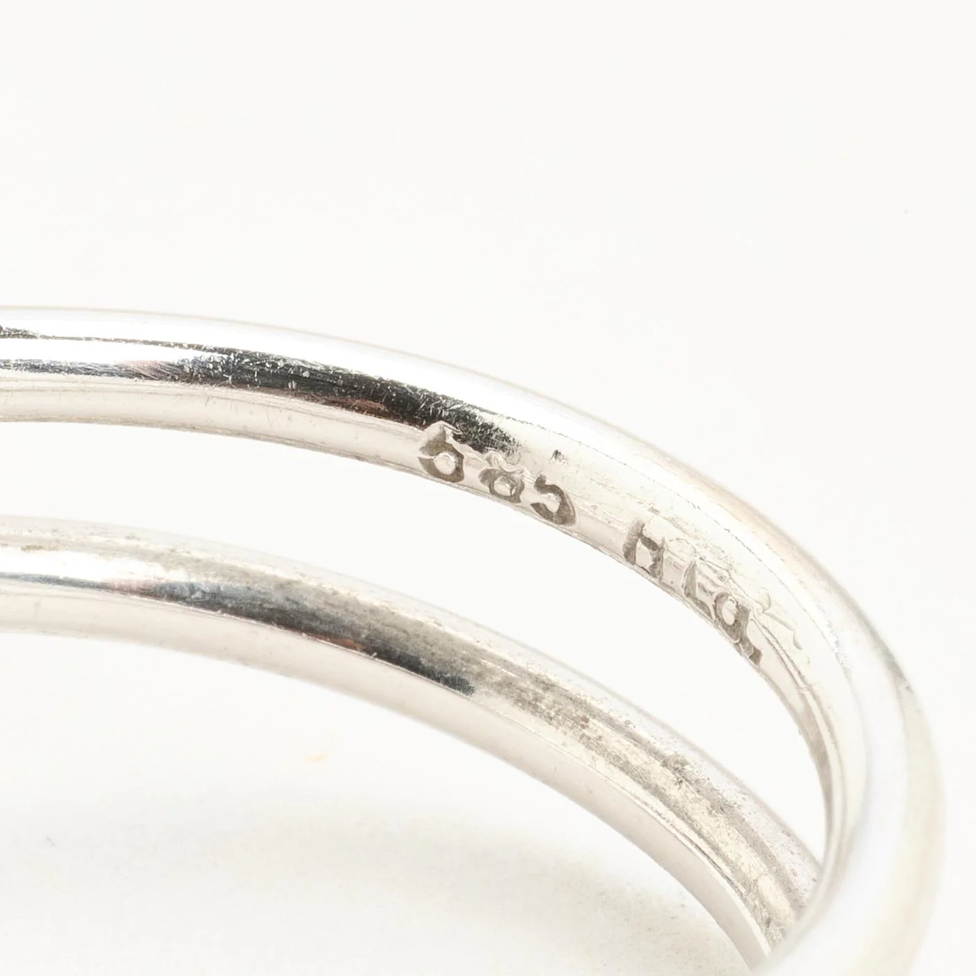 Statementring med diamant (0.06 ct) i 14K vitt guld strl. 18.5 / strl. 58 - Image 6
