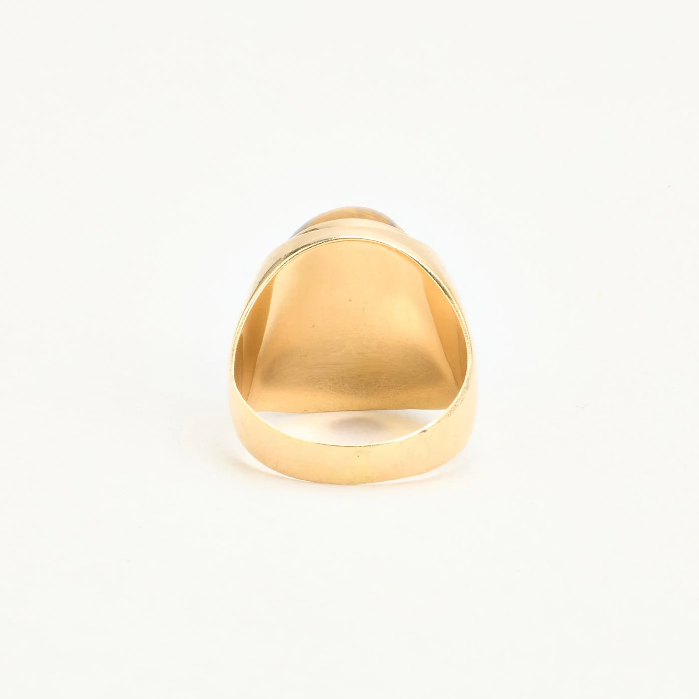 Signetring i 14K guld med en tigeröga strl. 15.9 / strl. 50 - Image 4