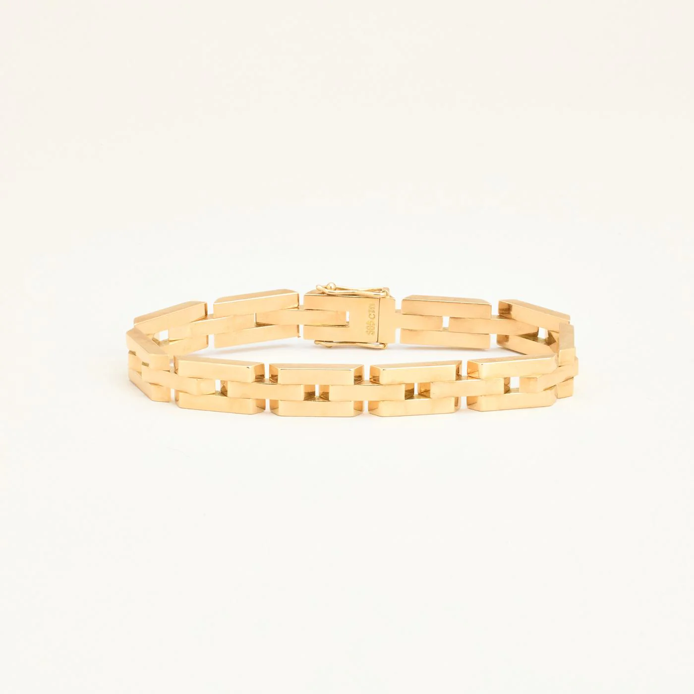 Block Armband i 14K guld, 18.5 cm, 24.7 g - Image 2