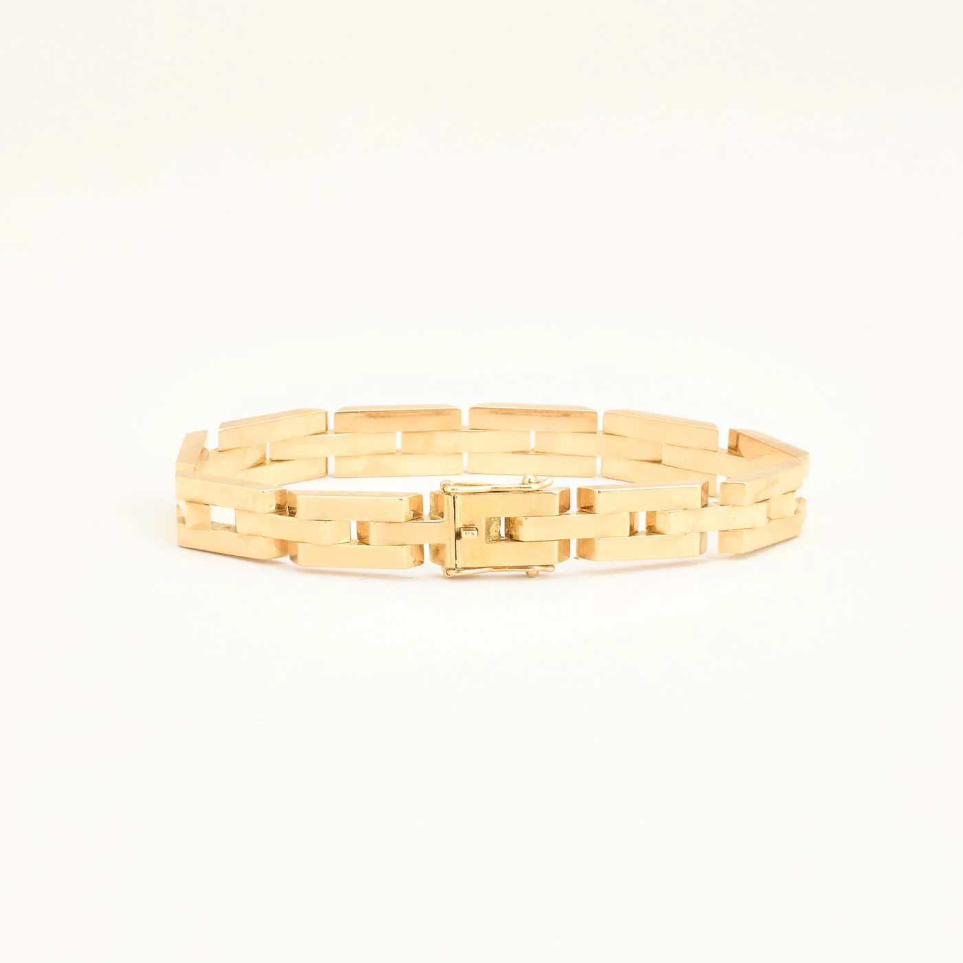 Block Armband i 14K guld, 18.5 cm, 24.7 g - Image 4