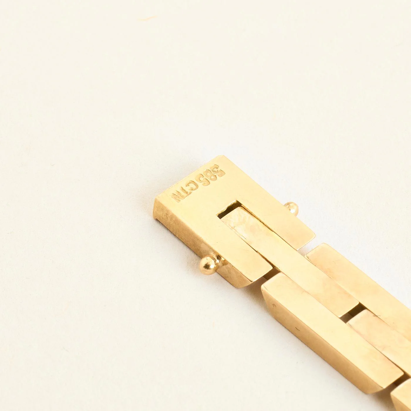 Block Armband i 14K guld, 18.5 cm, 24.7 g - Image 5