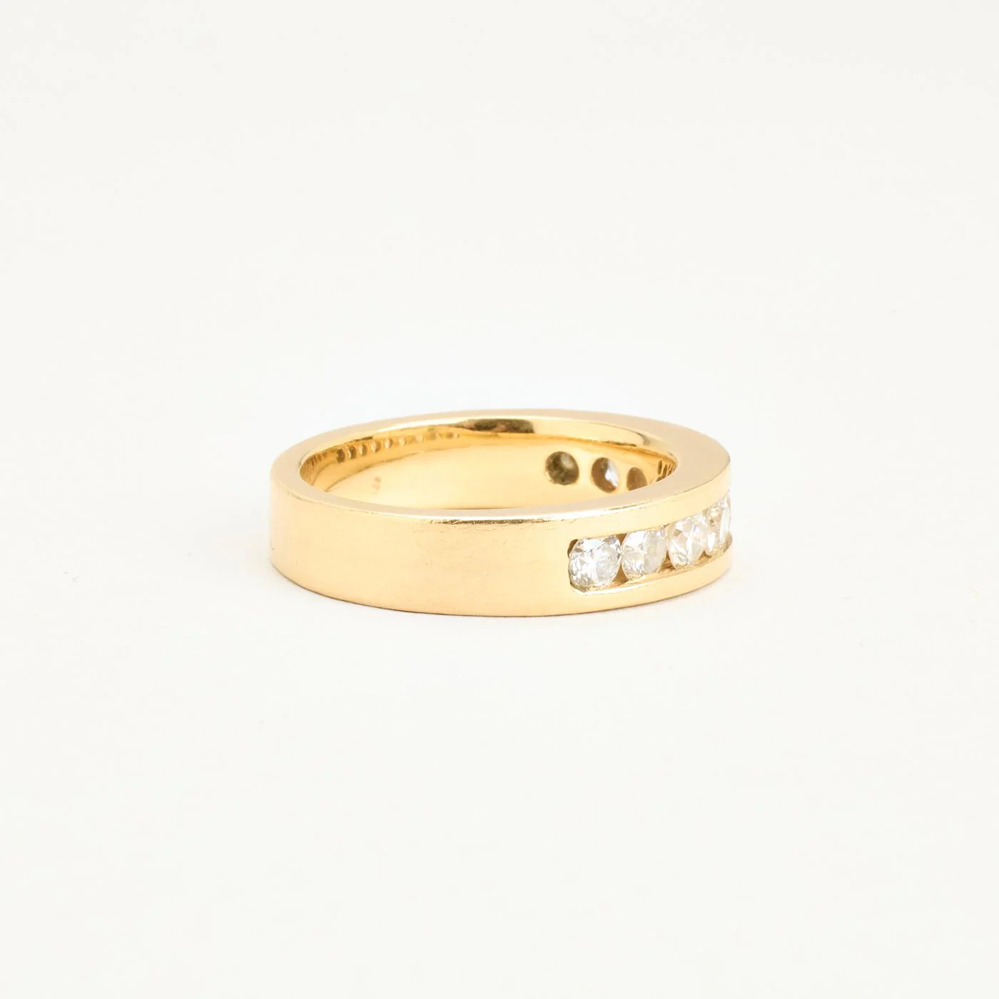 Alliansring med diamant (1.94 ct) i 14K guld strl. 19.7 / strl. 62 - Image 3