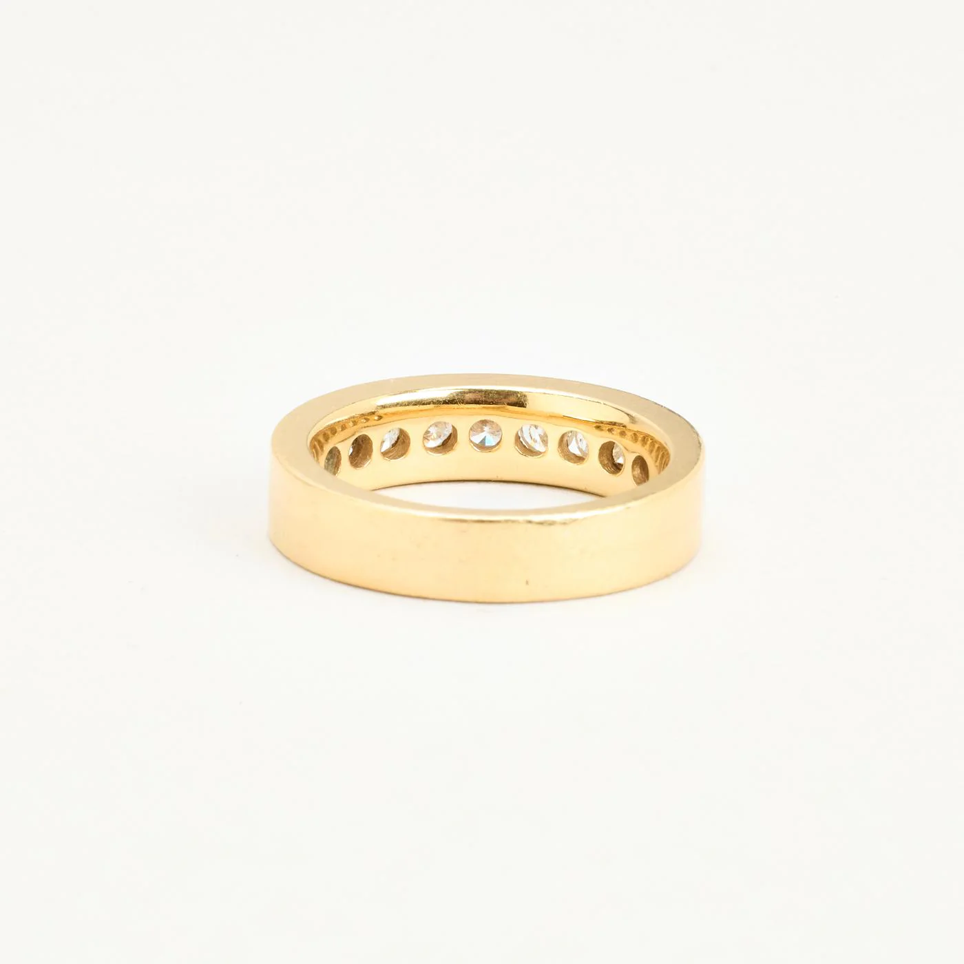 Alliansring med diamant (1.94 ct) i 14K guld strl. 19.7 / strl. 62 - Image 4