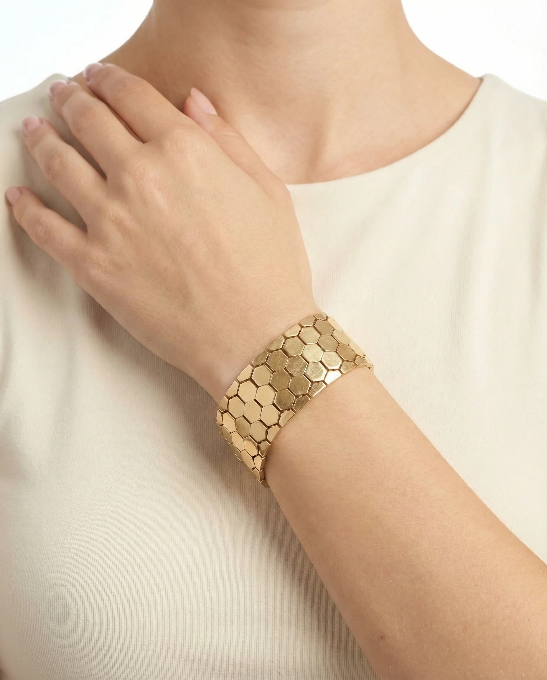 Bicelle Armband i 14K guld, 19 cm, 54.19 g