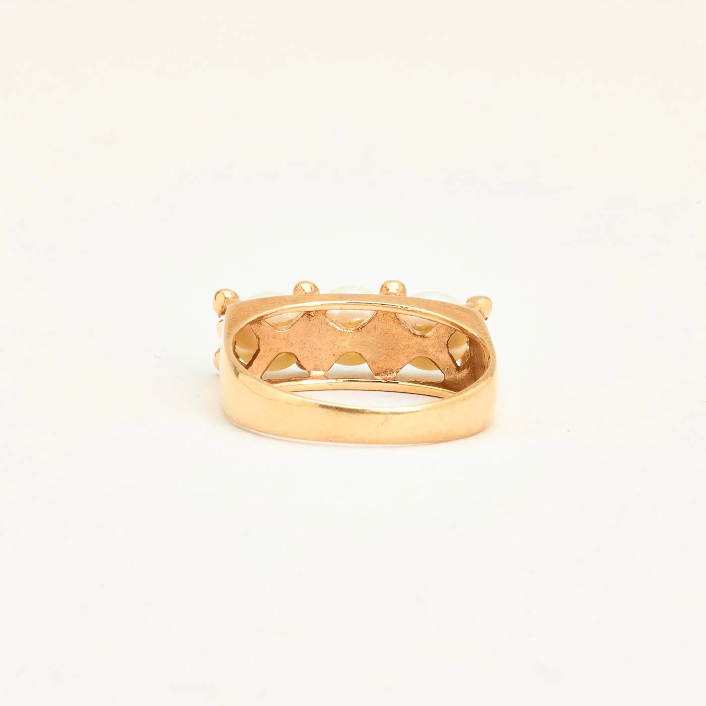 Pärlring i 14K guld med en pärla strl. 16.2 / strl. 51 - Image 4