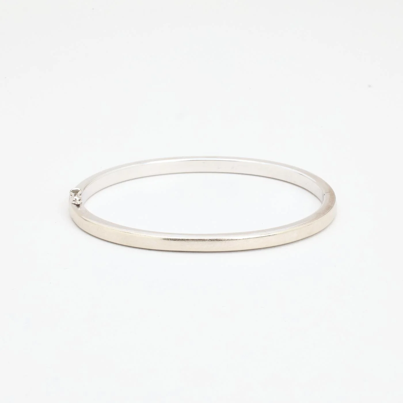 Klassisk armring med lås med diamant (0.39 ct) i 14K guld, 5.9 cm, 9.9 g - Image 4