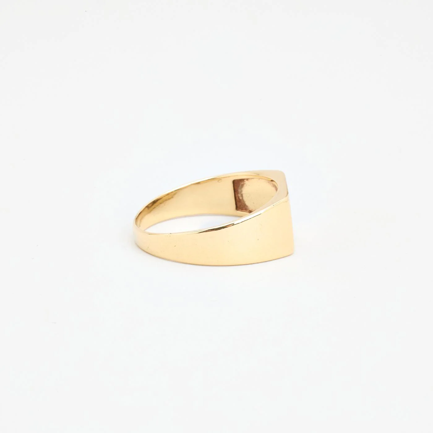 Mönstrad klackring i 14K guld med en zirkonia strl. 20.4 / strl. 64 - Image 2