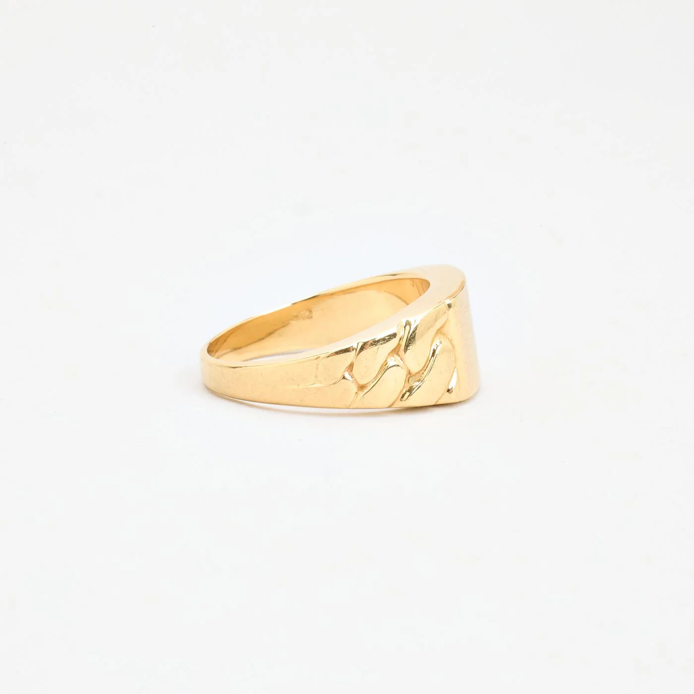 Matt klackring med diamant (0.01 ct) i 14K guld strl. 19.7 / strl. 62 - Image 3