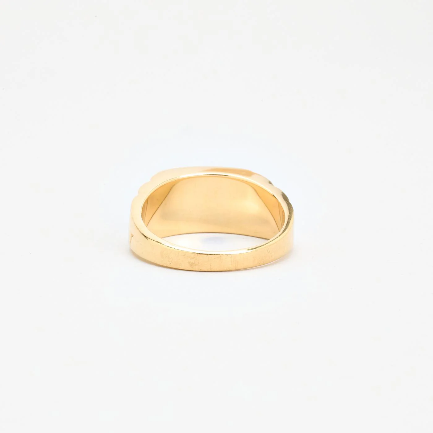 Matt klackring med diamant (0.01 ct) i 14K guld strl. 19.7 / strl. 62 - Image 4