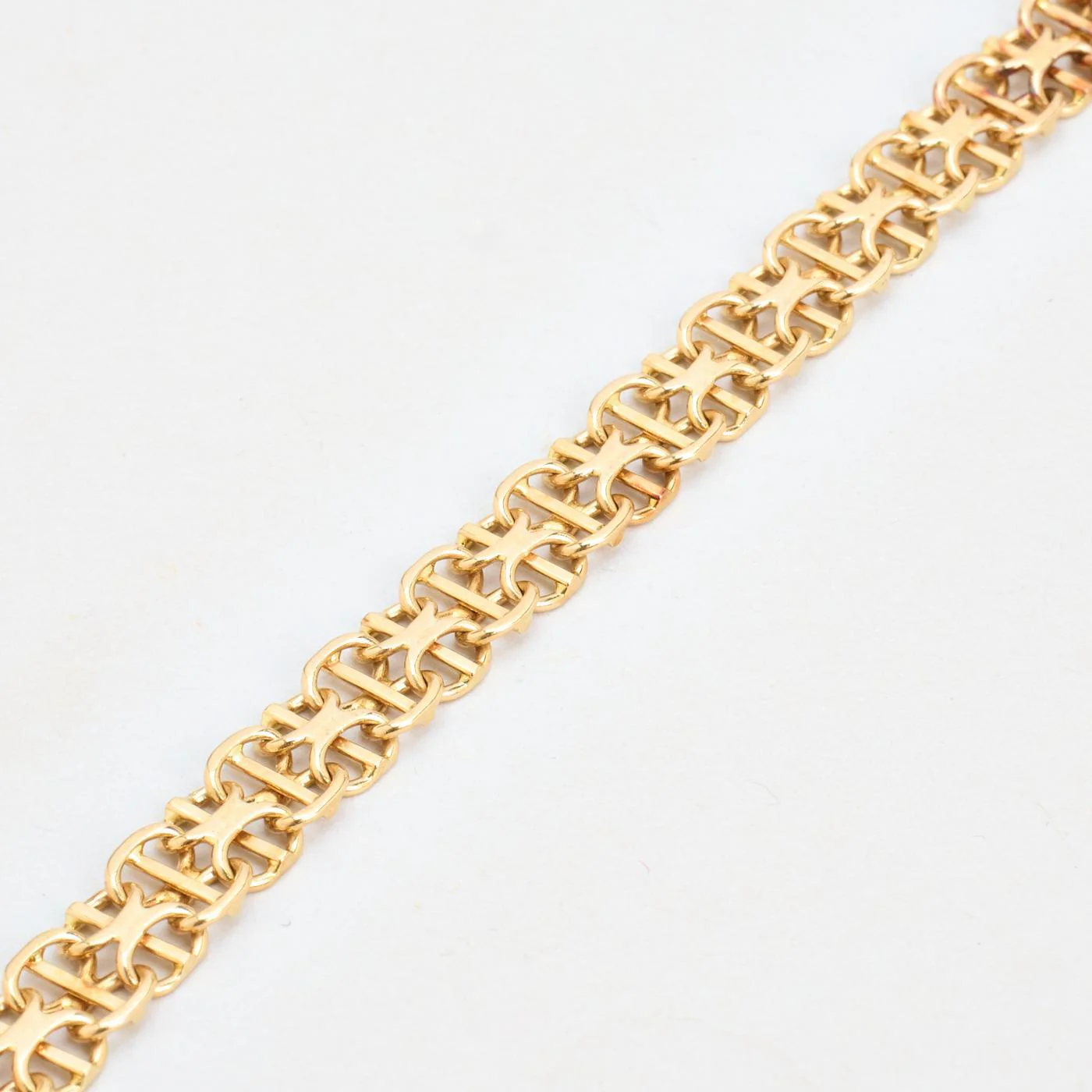 X-länk Armband i 14K guld, 19.5 cm, 9.55 g - Image 3