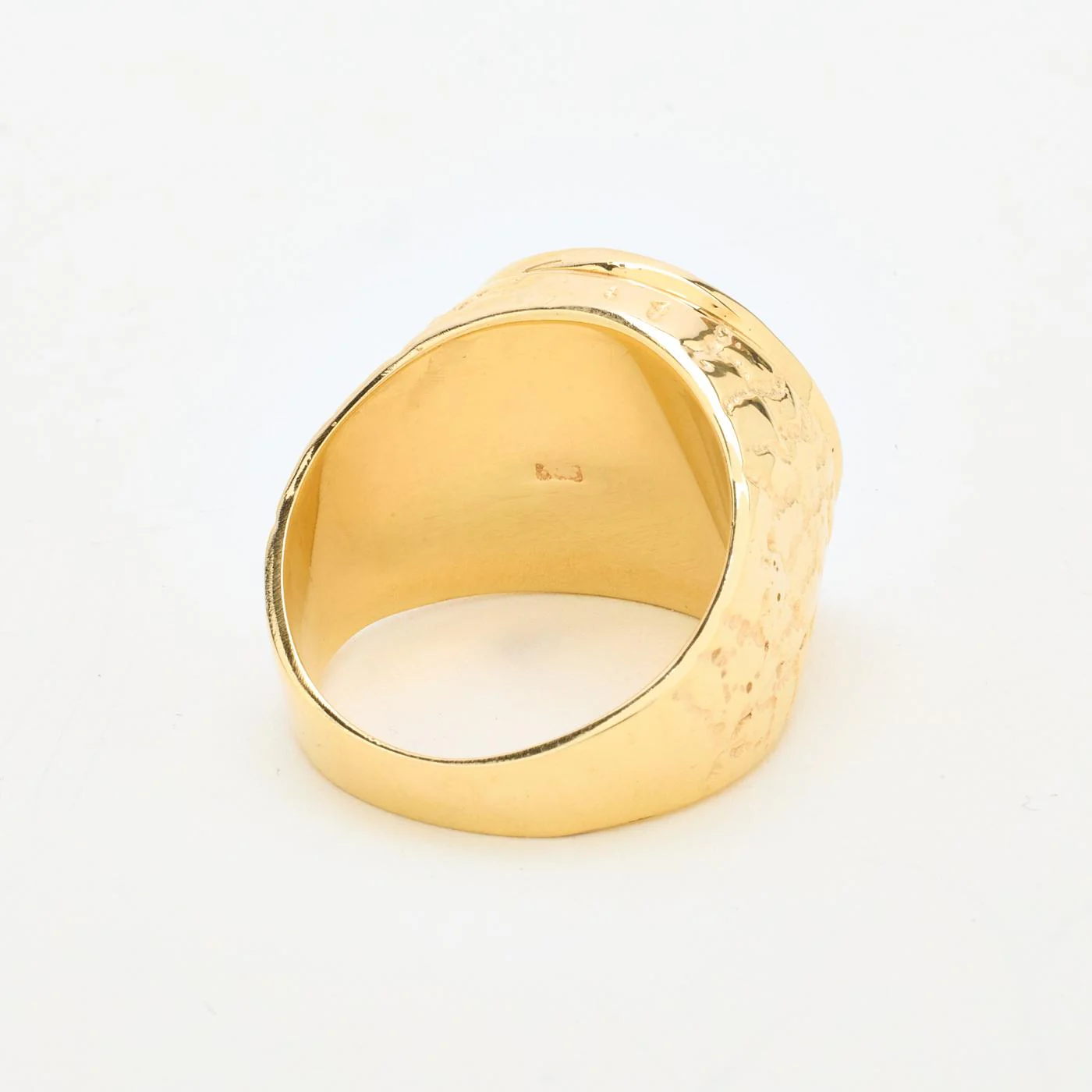 Mönstrad klackring i 14K guld strl. 22 / strl. 69 - Image 6