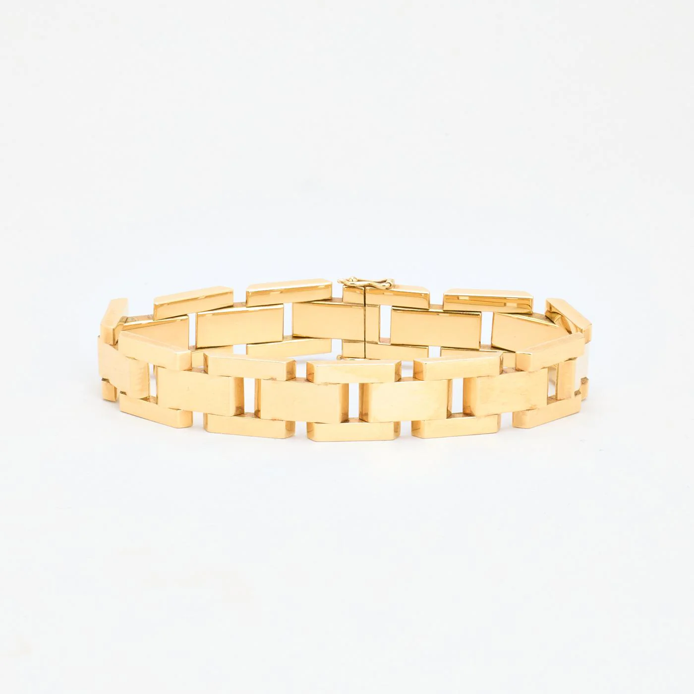 Block Armband i 14K guld, 18 cm, 26.4 g - Image 2