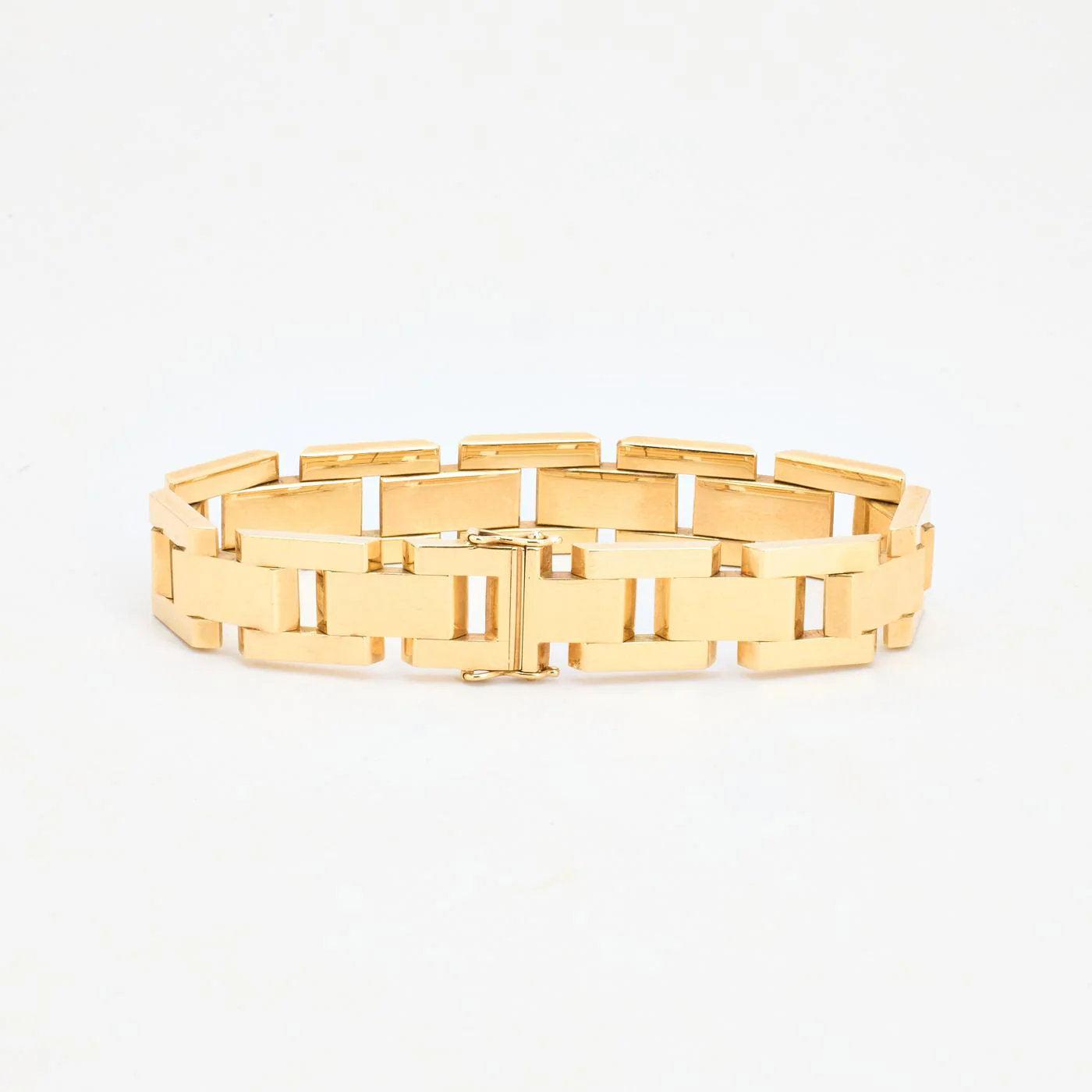 Block Armband i 14K guld, 18 cm, 26.4 g - Image 3