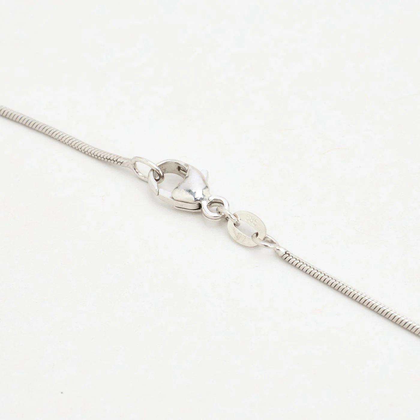 Ormkedja Halsband i 14K vitt guld, 42 cm, 3.1 g - Image 5