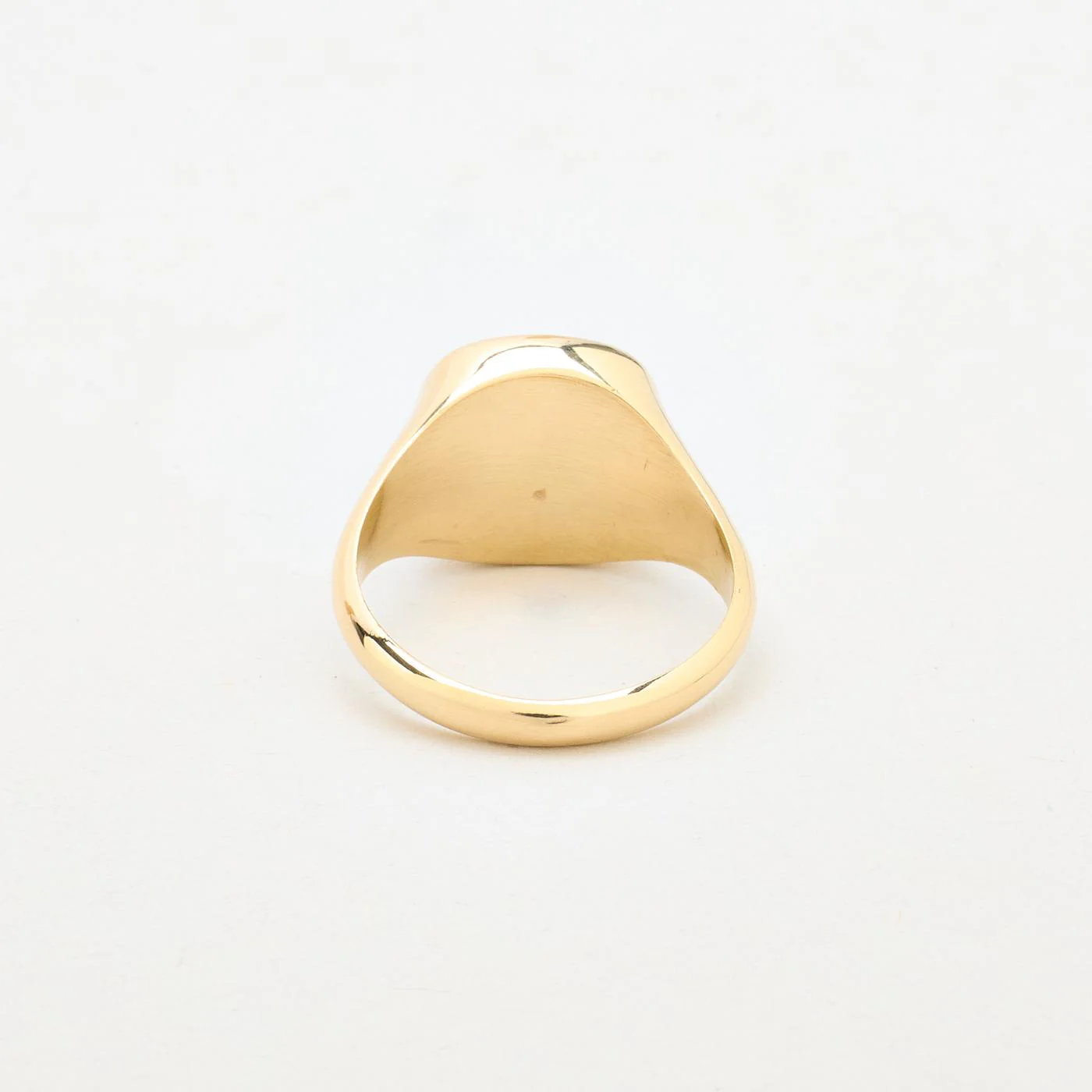 Klackring i 14K guld med en onyx strl. 19.1 / strl. 60 - Image 4