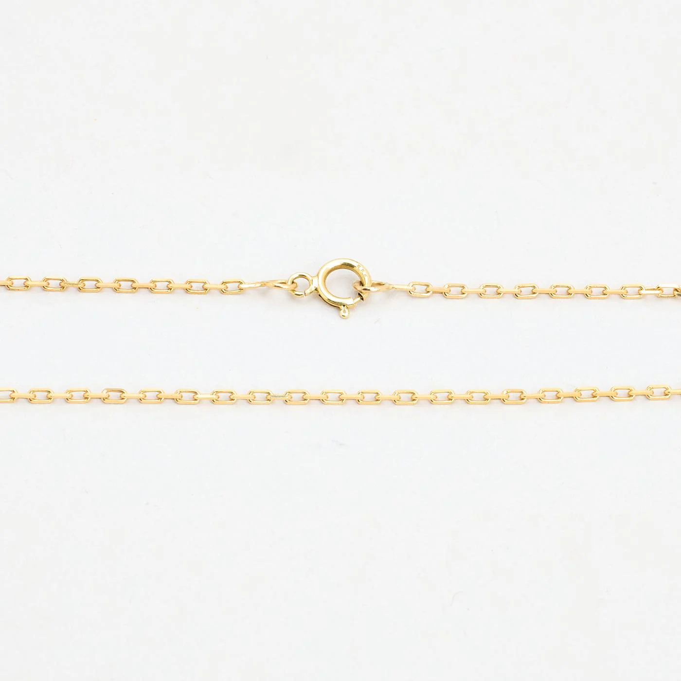 Ankarkedja Halsband i 14K guld med en zirkonia, 45 cm, 2.45 g - Image 4