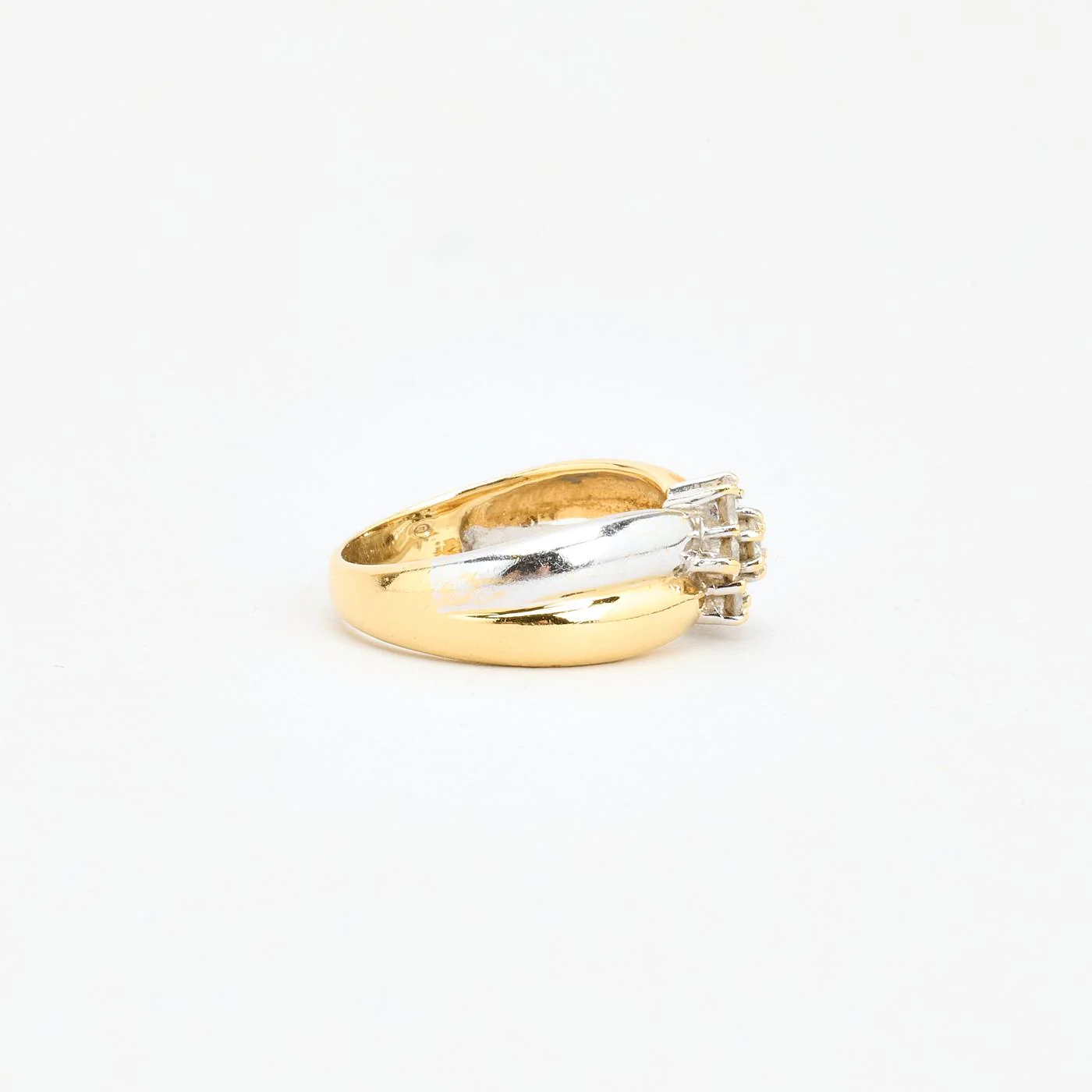Illusion ring med diamant (0.36 ct) i 18K guld strl. 17.5 / strl. 55 - Image 3