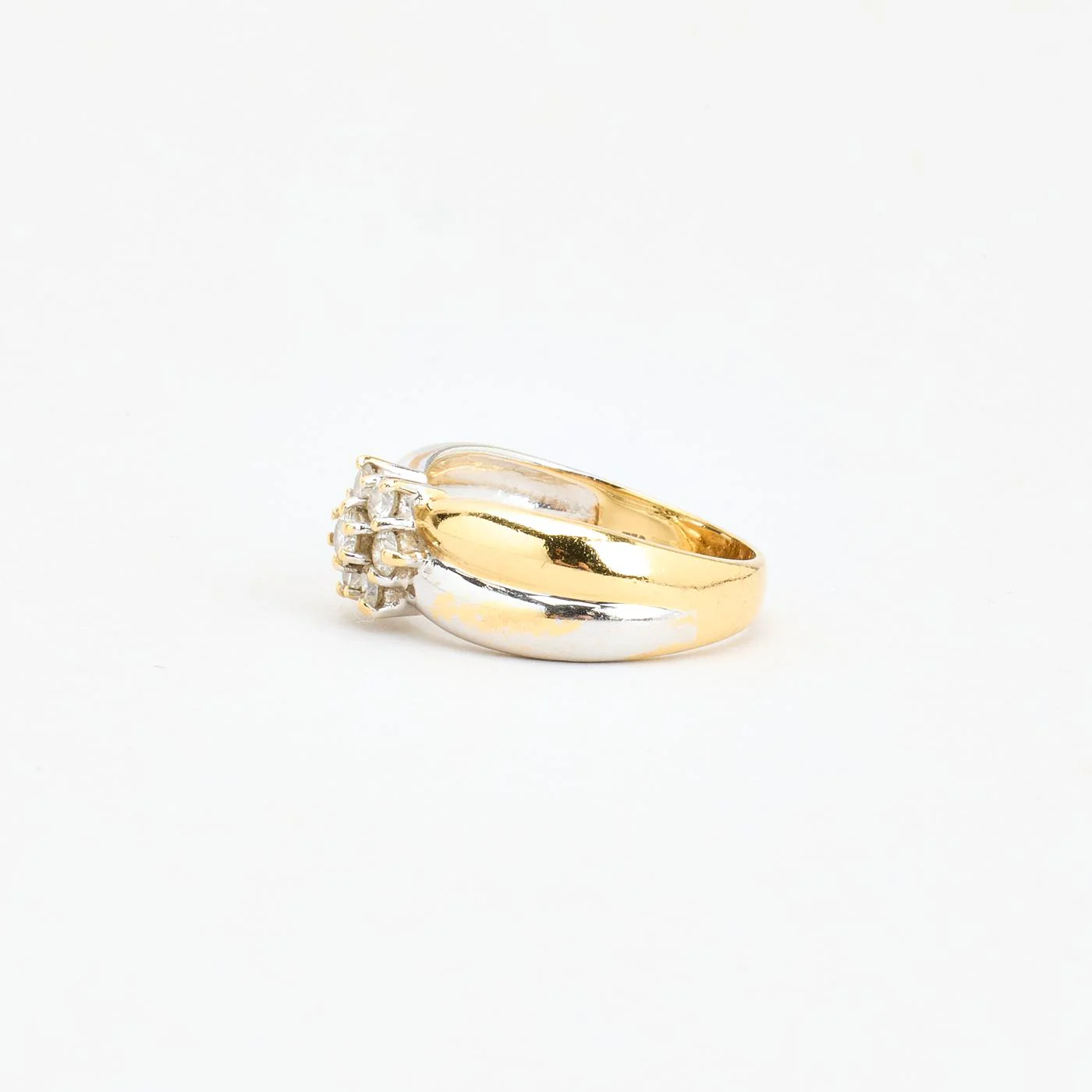 Illusion ring med diamant (0.36 ct) i 18K guld strl. 17.5 / strl. 55 - Image 5