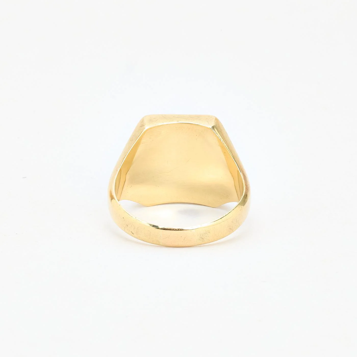 Klackring i 14K guld med en onyx strl. 21.6 / strl. 68 - Image 3