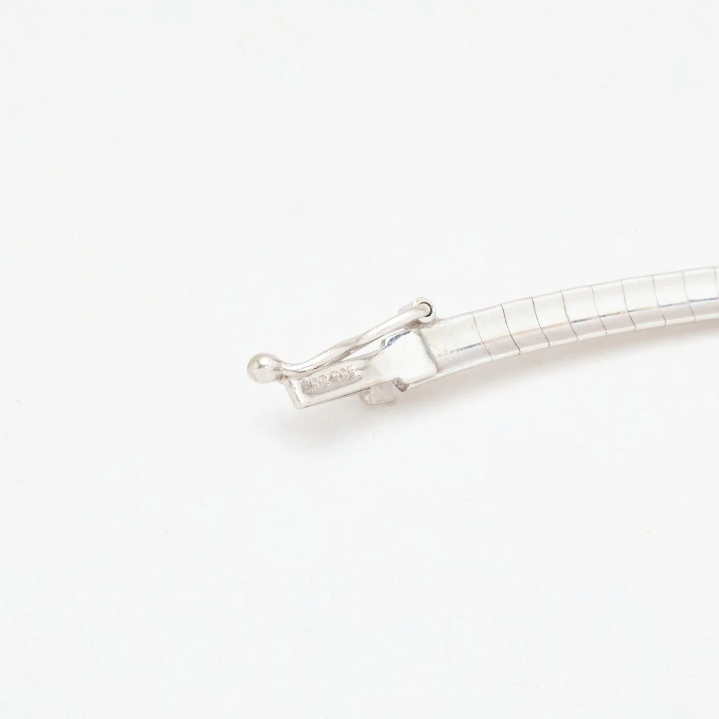 Omegakedja Halsband i 14K vitt guld, 45 cm, 18.8 g - Image 4