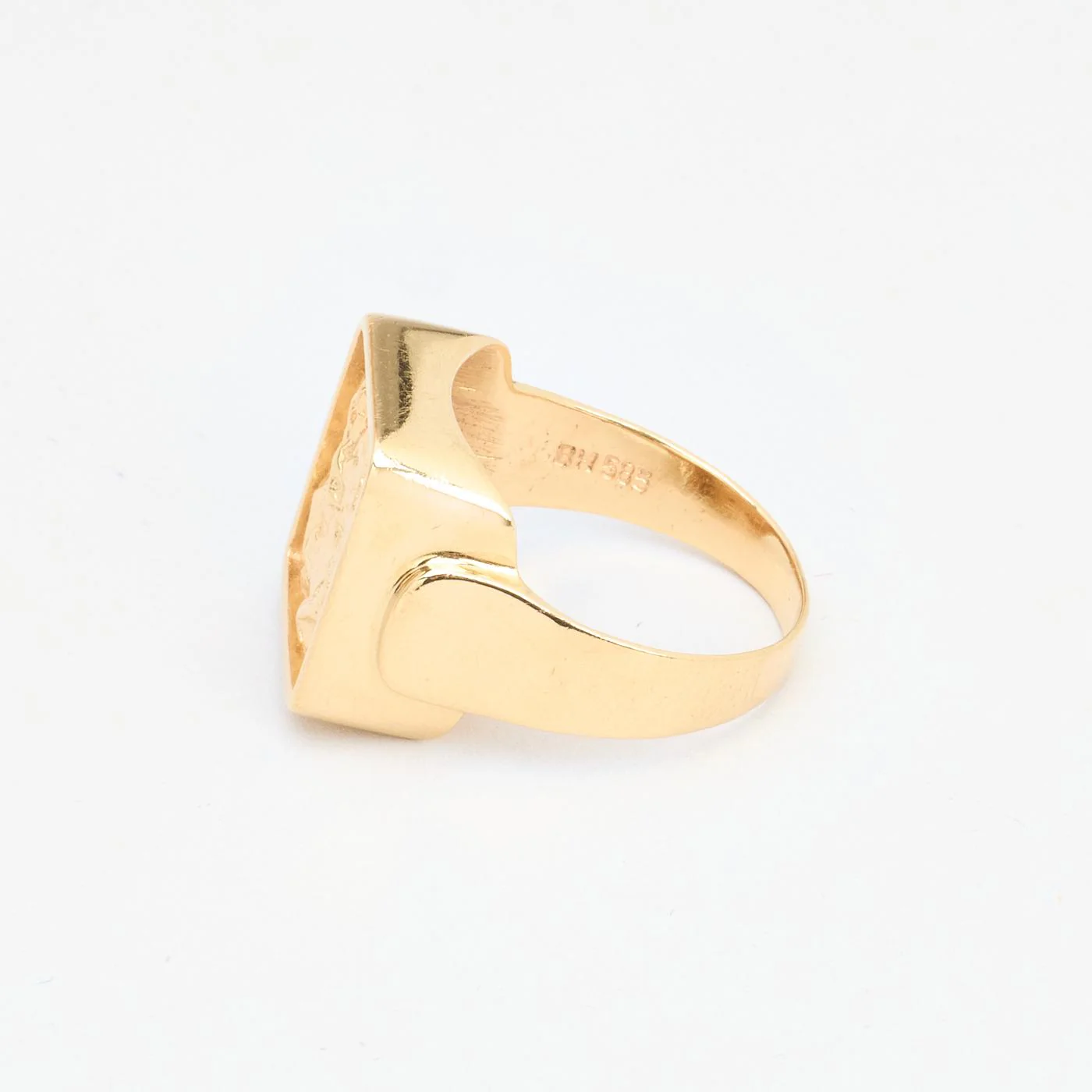 Organisk klackring i 14K guld strl. 19.4 / strl. 61 - Image 5