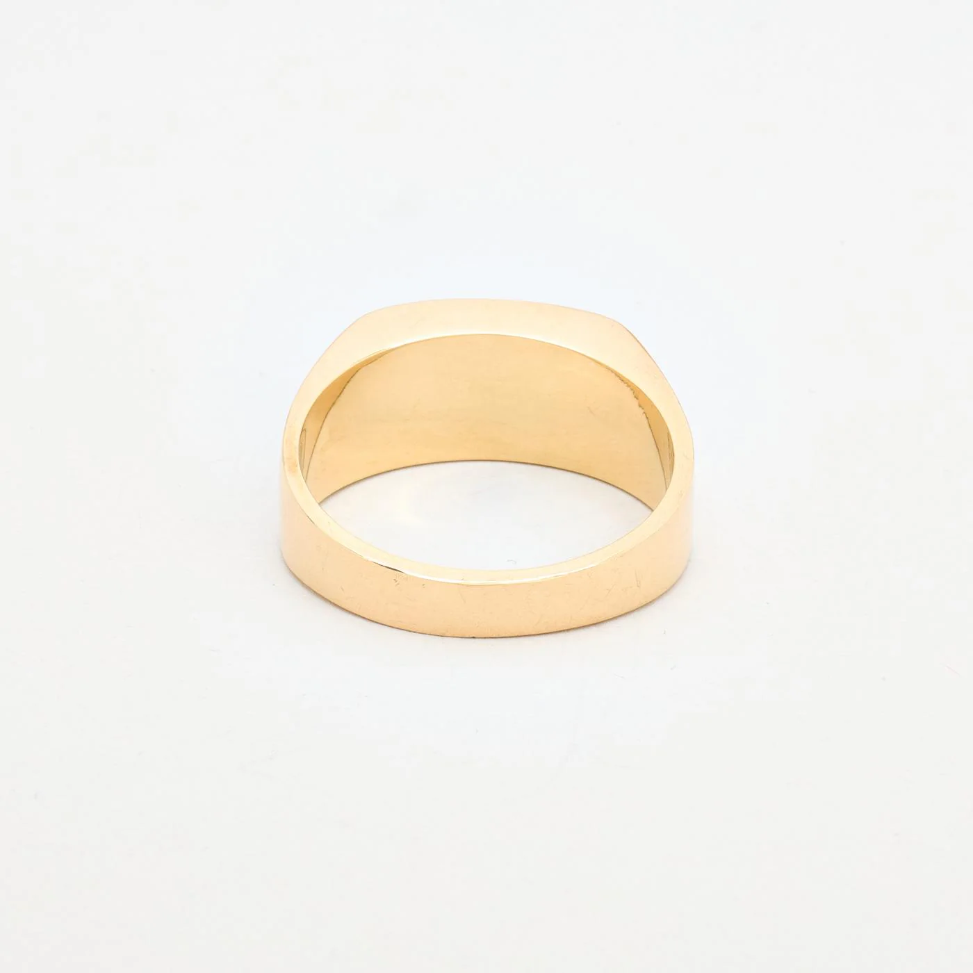 Klackring i 14K guld med en syntetisk spinell strl. 21.6 / strl. 68 - Image 4