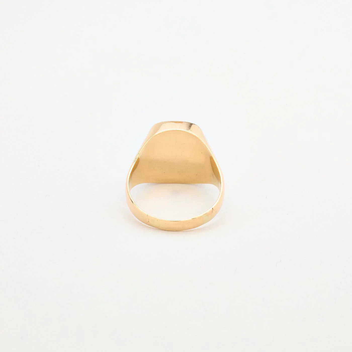 Klackring i 14K guld med en onyx strl. 20.4 / strl. 64 - Image 3