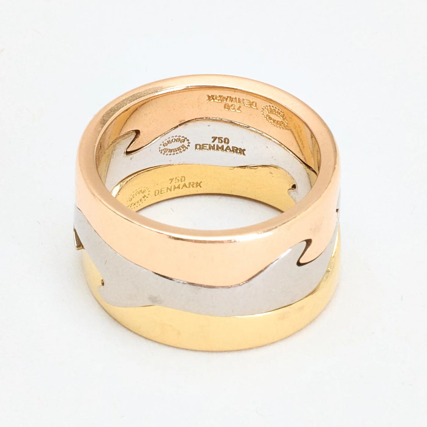 Georg Jensen Fusion band i 18K guld strl. 15.6 / strl. 49 - Image 7