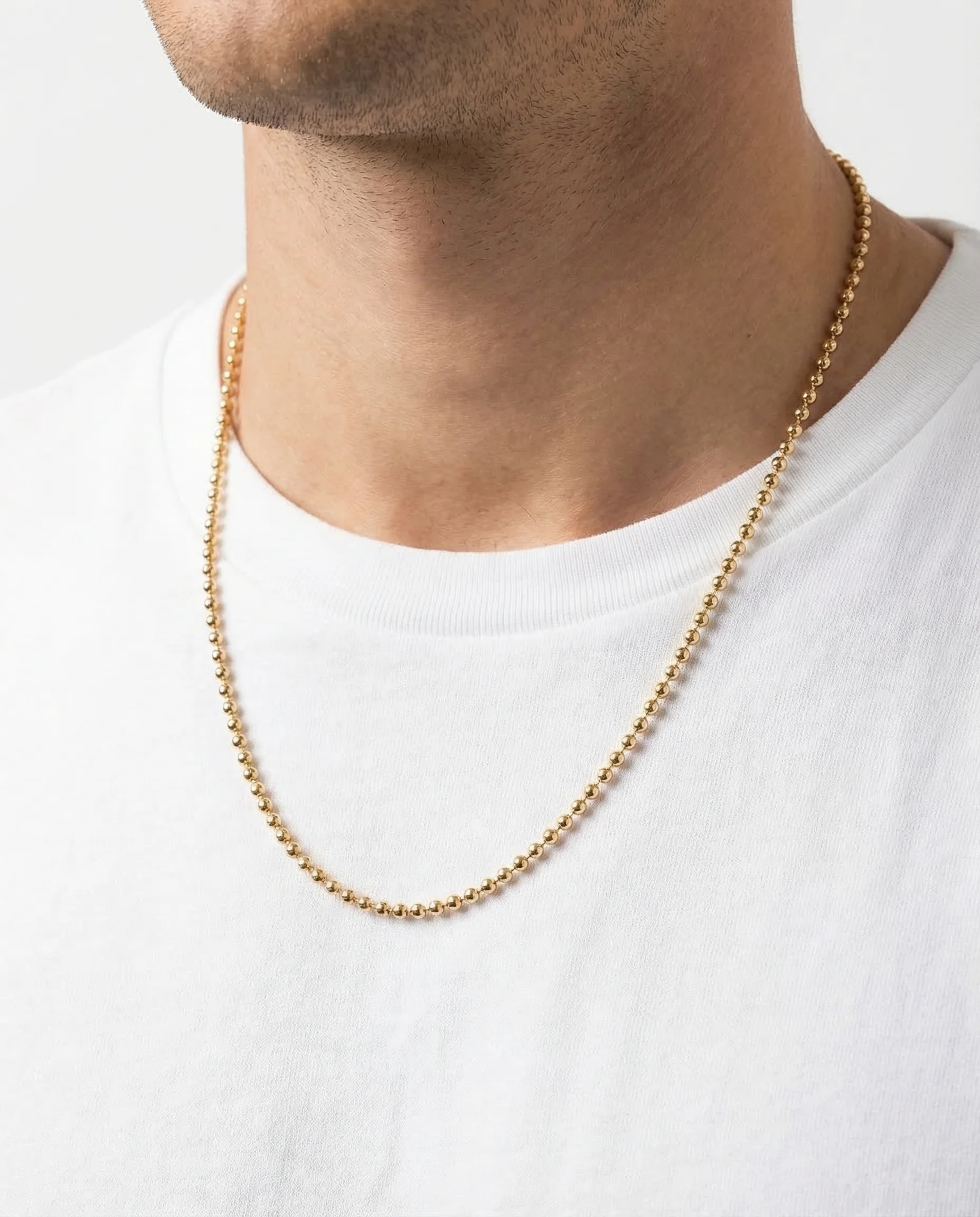 Kul Halsband i 14K guld, 50 cm, 11.76 g