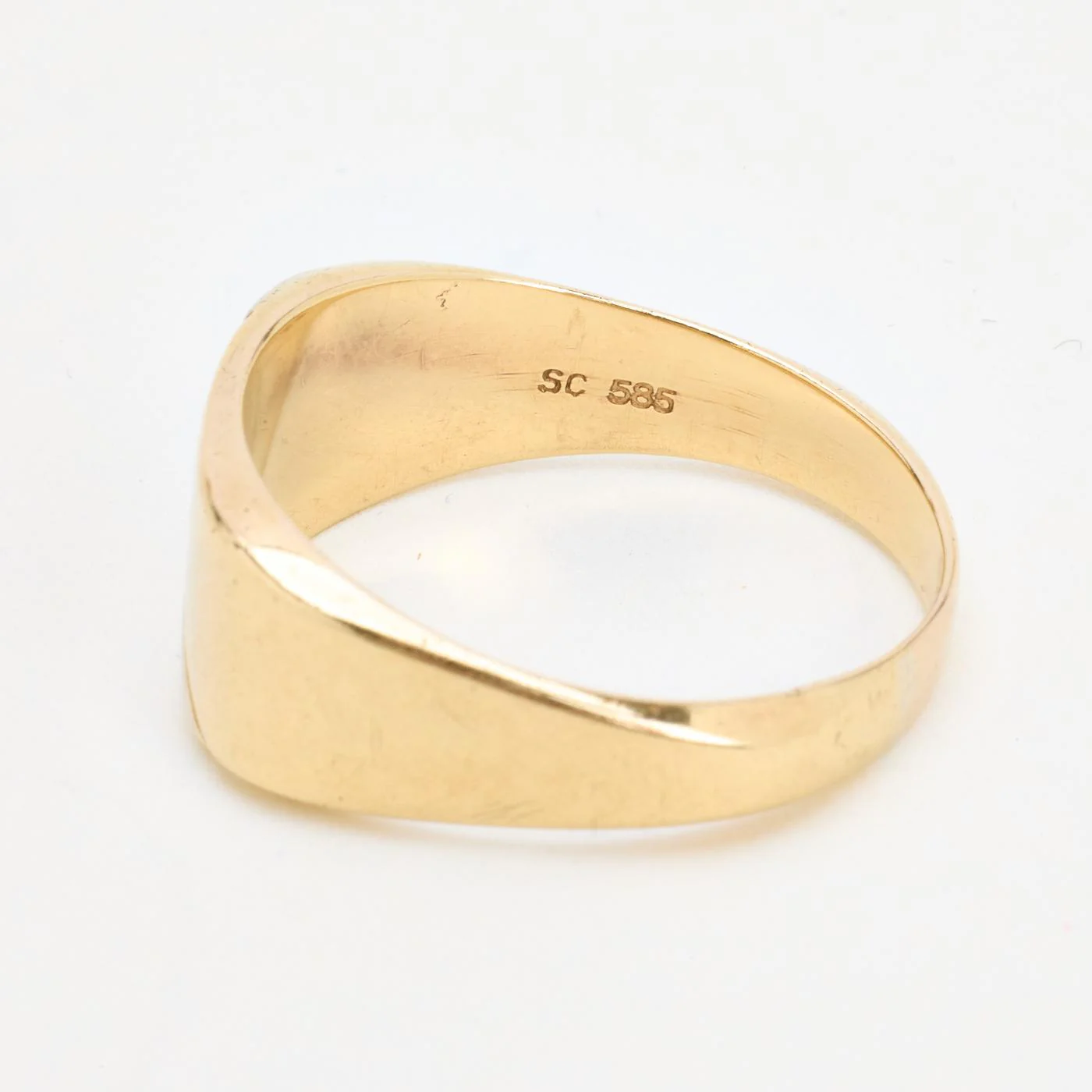 Mönstrad klackring i 14K guld strl. 21.3 / strl. 67 - Image 6