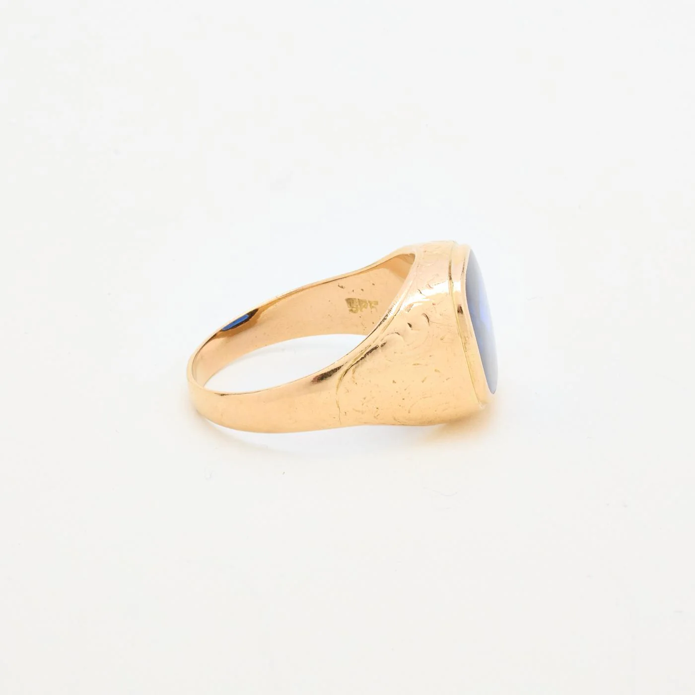 Mönstrad klackring i 14K guld strl. 20.1 / strl. 63 - Image 3