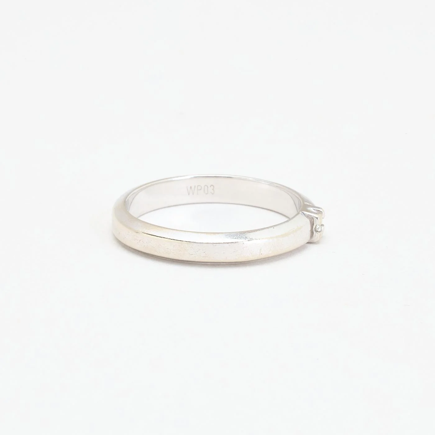 Alliansring med diamant (0.04 ct) i 14K guld strl. 18.1 / strl. 57 - Image 3