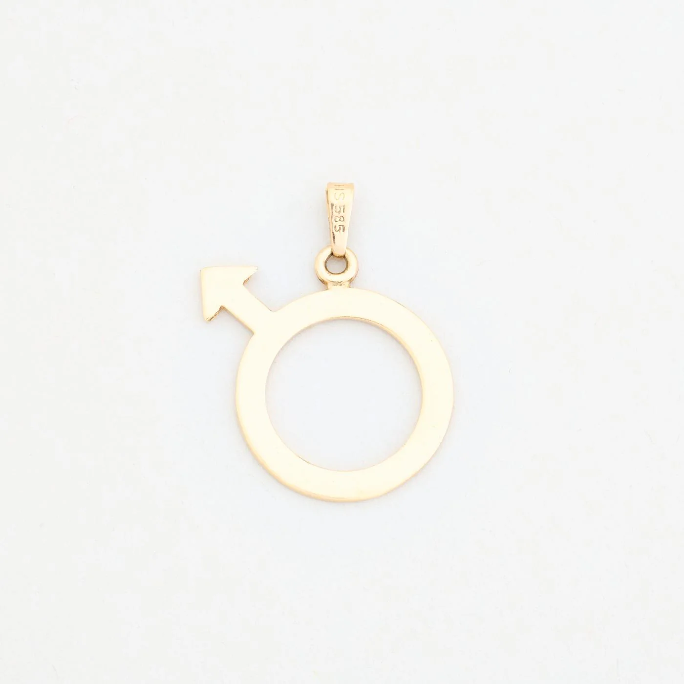 Herrskylthänge i 14K guld, 3.2 cm, 3.17 g - Image 3