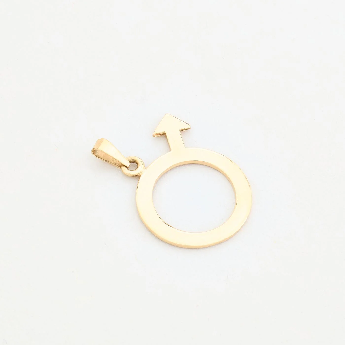 Herrskylthänge i 14K guld, 3.2 cm, 3.17 g - Image 4