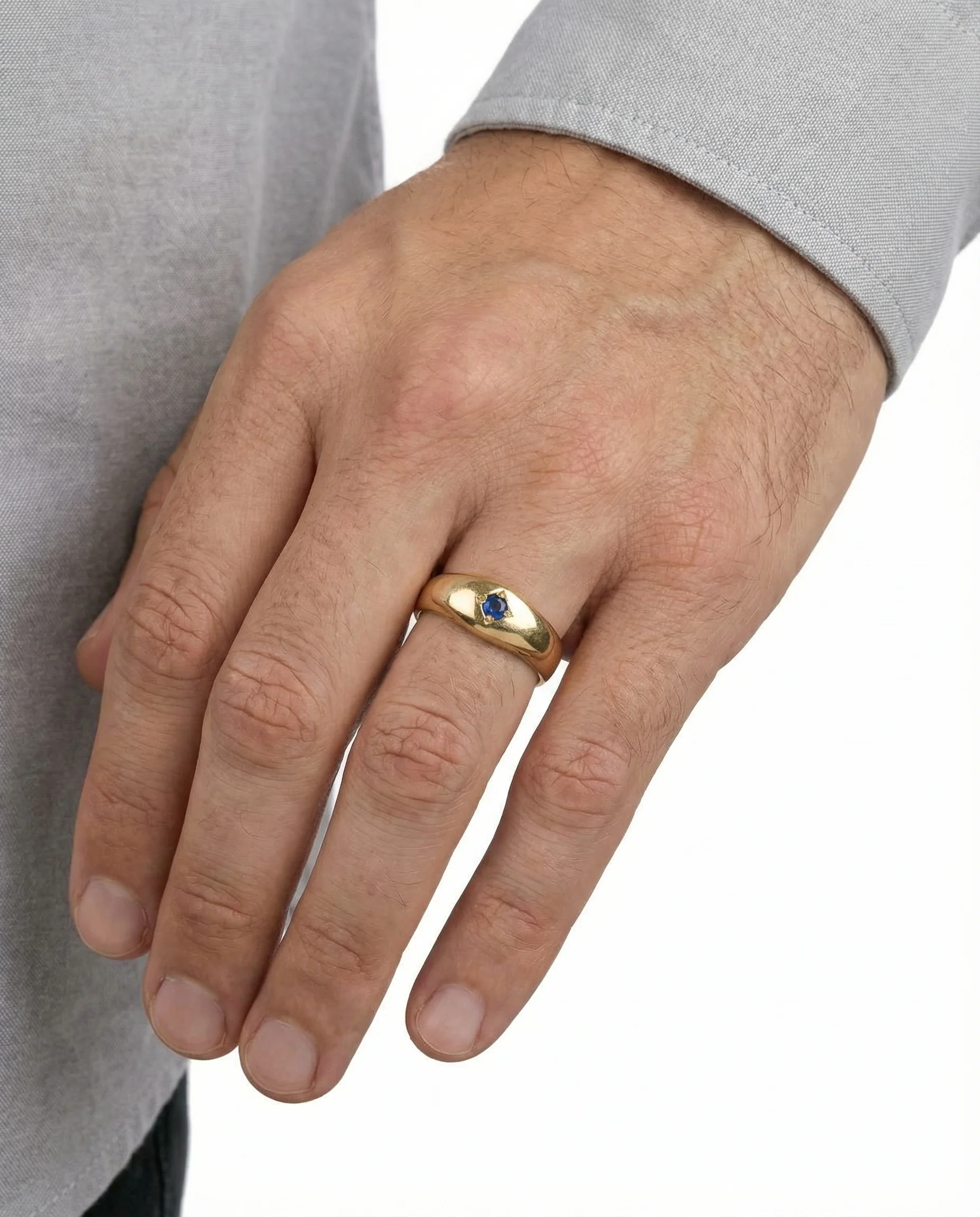 Statementring i 14K guld strl. 20.4 / strl. 64 - Image 2