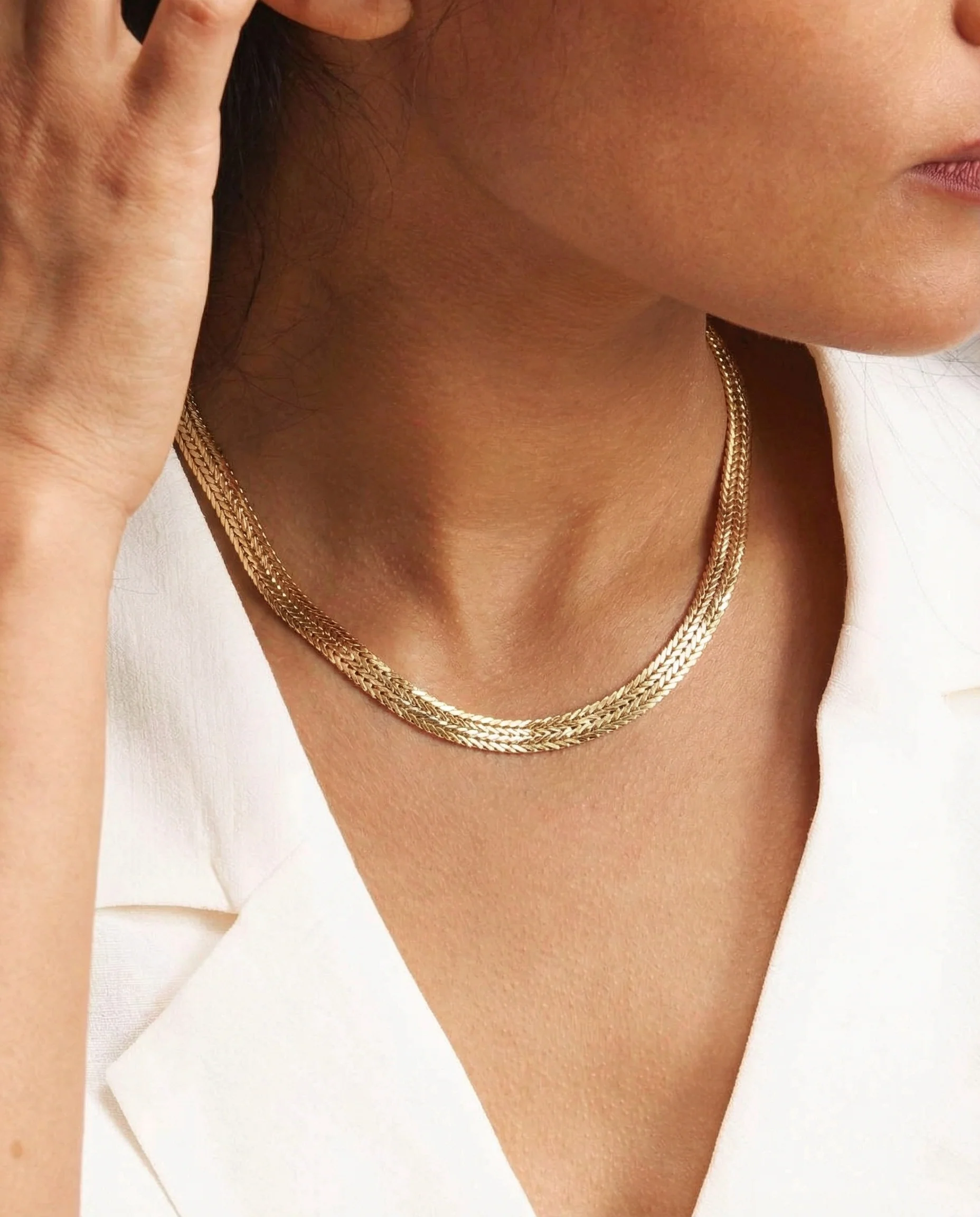Geneve Halsband i 14K guld, 42 cm, 41 g