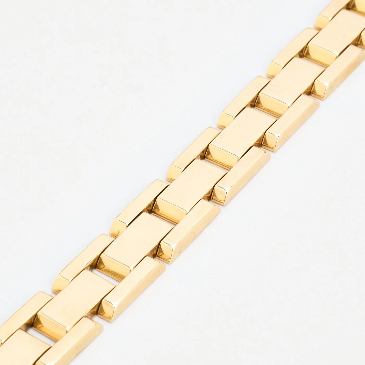 Block Armband i 14K guld, 19 cm, 38.48 g - Image 3