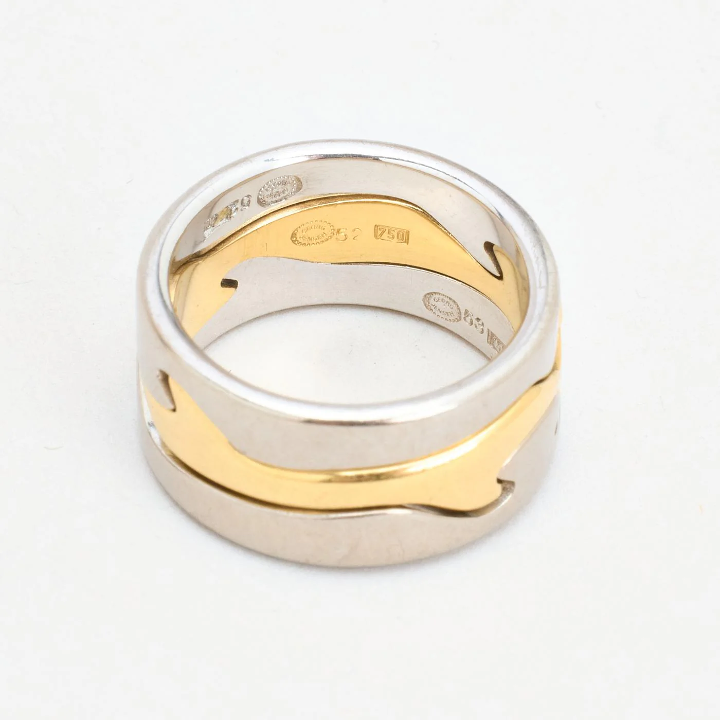 Georg Jensen Fusion band i 18K guld strl. 16.9 / strl. 53 - Image 6