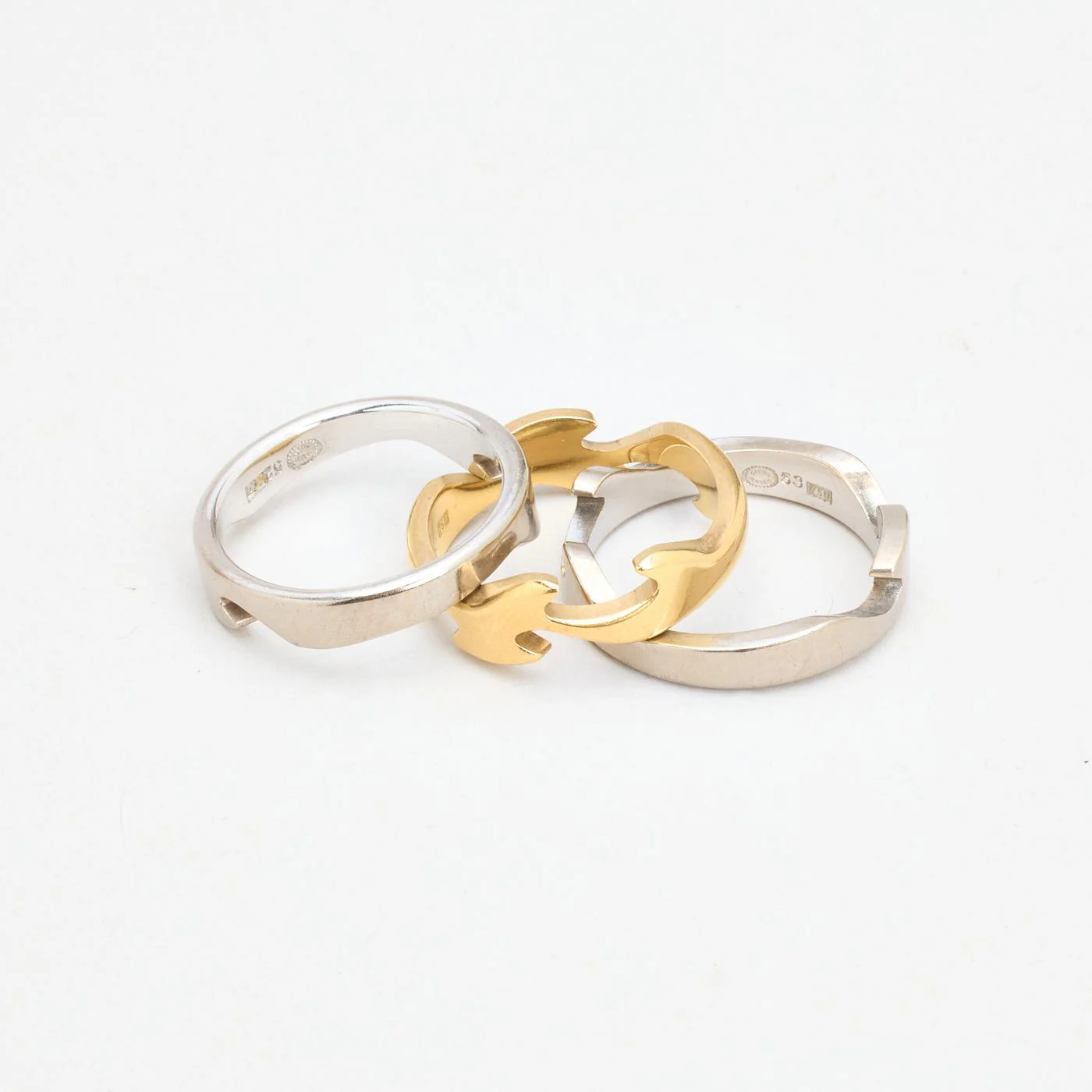 Georg Jensen Fusion band i 18K guld strl. 16.9 / strl. 53 - Image 7