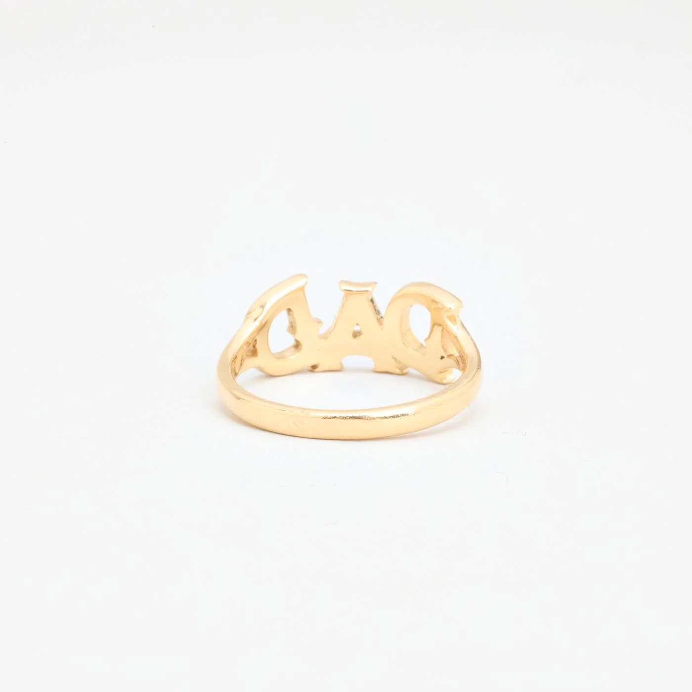 Mads Ziegler Namnring i 14K guld med en citrin, safir, rubin, turmalin, safir, topas och peridot strl. 18.5 / strl. 58 - Image 3