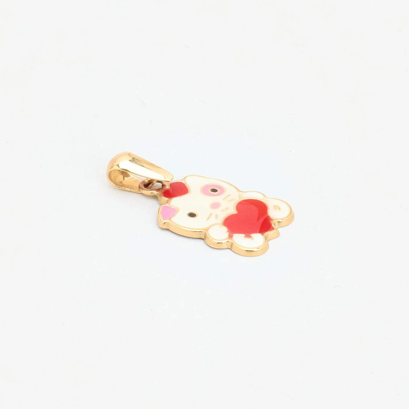 Nallebjörn Hänge i 14K guld med en emalj, 2 cm, 0.29 g - Image 4
