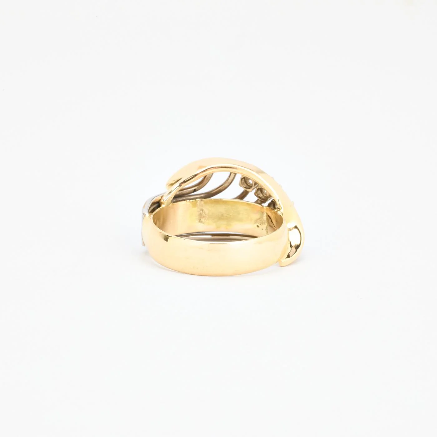 Crossoverring med diamant (0.16 ct) i 14K vitt guld strl. 18.8 / strl. 59 - Image 4
