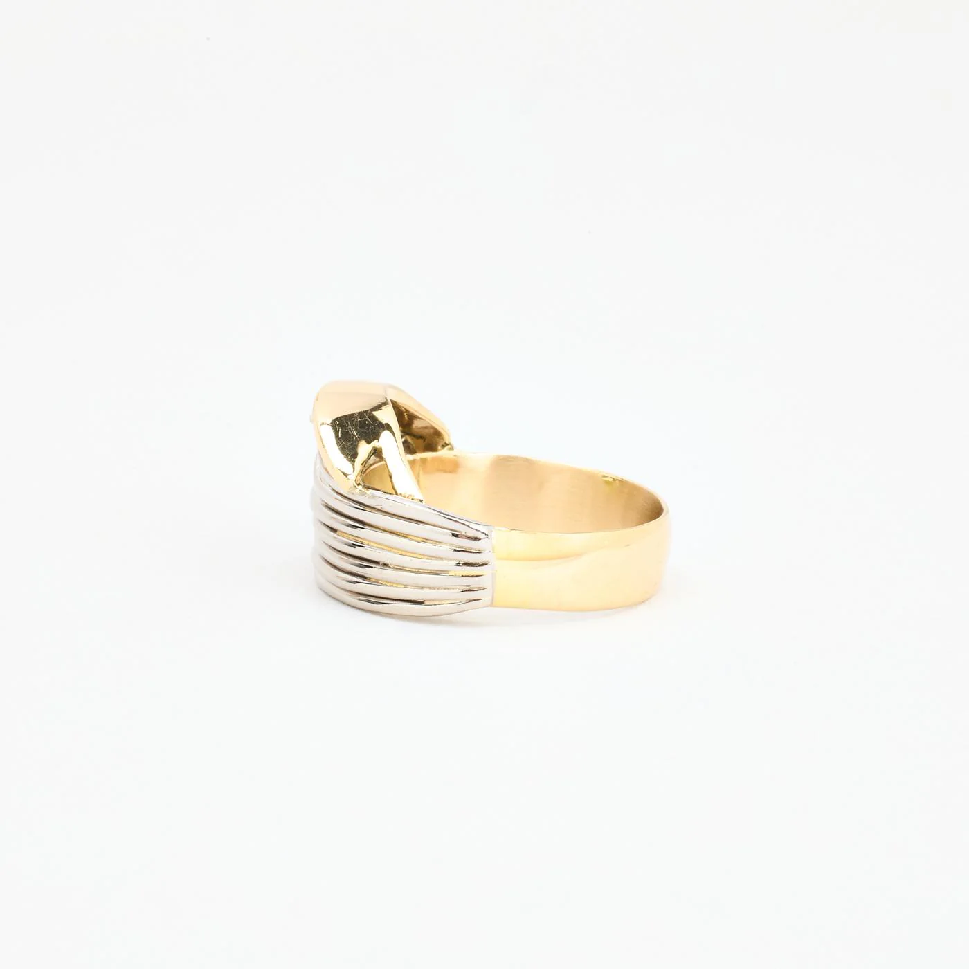 Crossoverring med diamant (0.16 ct) i 14K vitt guld strl. 18.8 / strl. 59 - Image 5