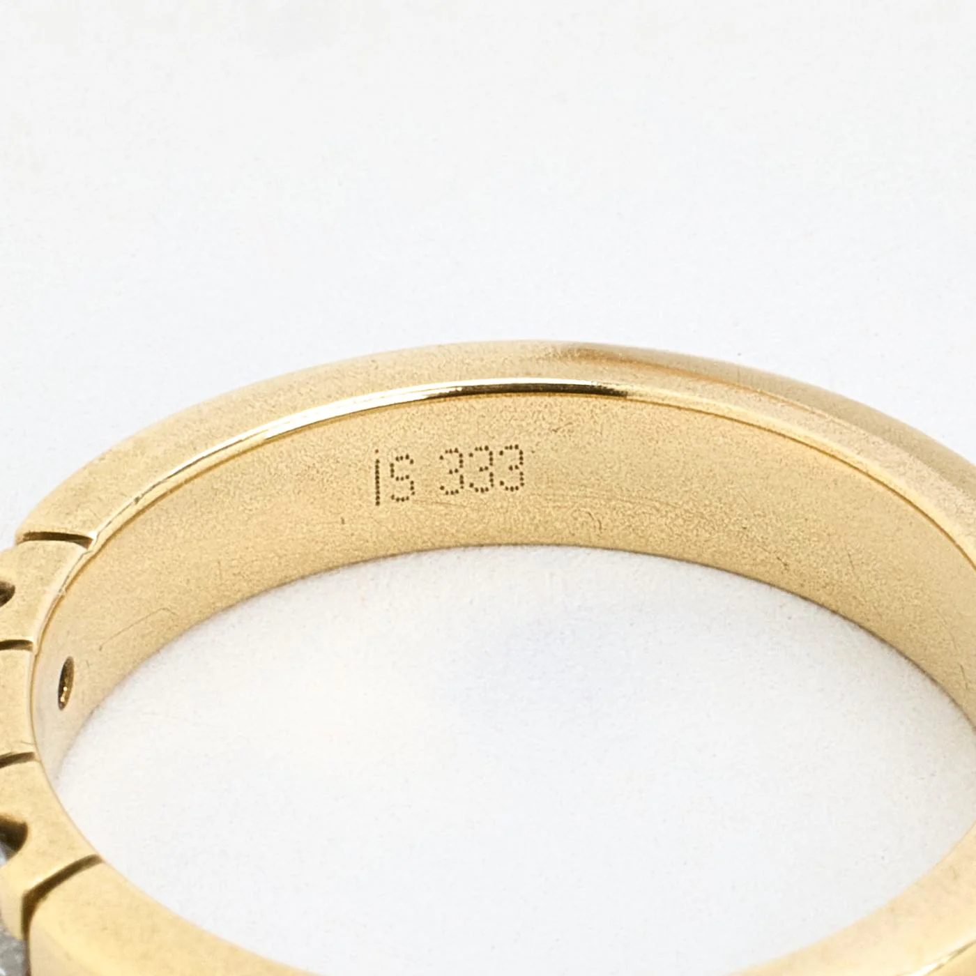 Alliansring med diamant (0.2 ct) i 8K guld strl. 15.9 / strl. 50 - Image 6